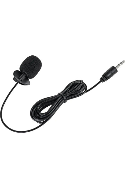AZUSA Microfon cu clemă, cablu jack 3.5mm, 2m
