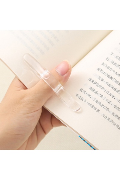 Choice1 5 1Pcs Reading Acrylic Bookmark Thumb Book Clip Bookmark Thumb Ring B...