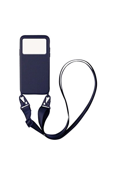 Sonique Θήκη Σιλικόνης με Strap CarryHang Xiaomi Poco M4 Pro 4G Μπλε Σκούρο