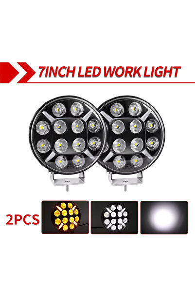 Choice7 قطعتان من مصابيح LED للعمل بقوة 120 واط، مقاس 7 بوصة/9 بوصة، دائرية ا...