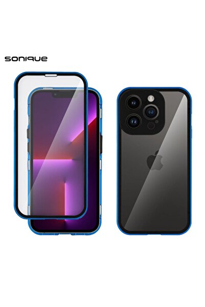 Sonique Μαγνητική Μεταλλική Θήκη 360° Full Protector για Apple iPhone 13 Pro ...