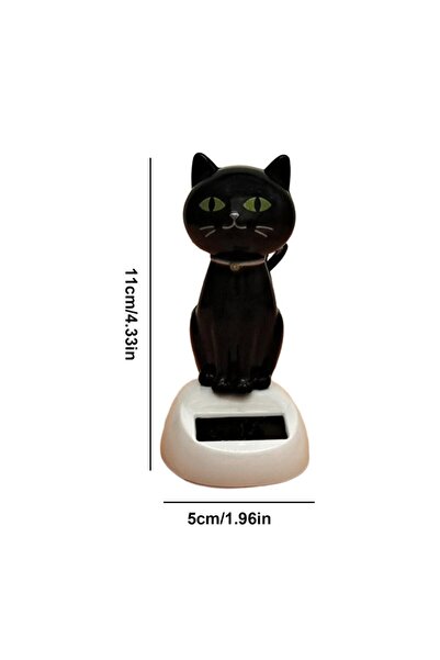 Choice1 A Solar Shaking Cat Car Decoration Cartoon Cat Toy Dashboard Decorati...