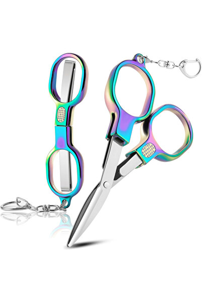 Choice 1 Set 1 Set Foldable Stainless Steel Portable Mini Travel Scissors Saf...