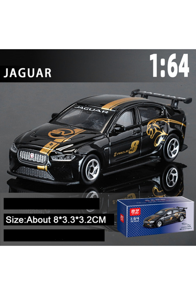 Choice1 Black 1:64 JAGUAR XE SV Project 8 Diecast Alloy Car Toys Miniature Mo...