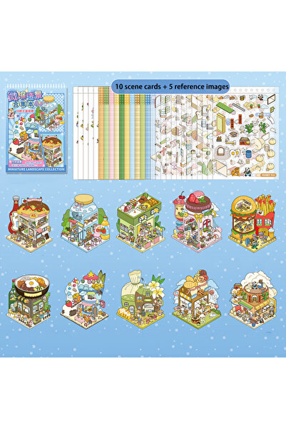 Choice S30268-2 Mr.Paper كتاب ملصقات بيت الحكايات الخيالية 28 قطعة، دiorاما م...