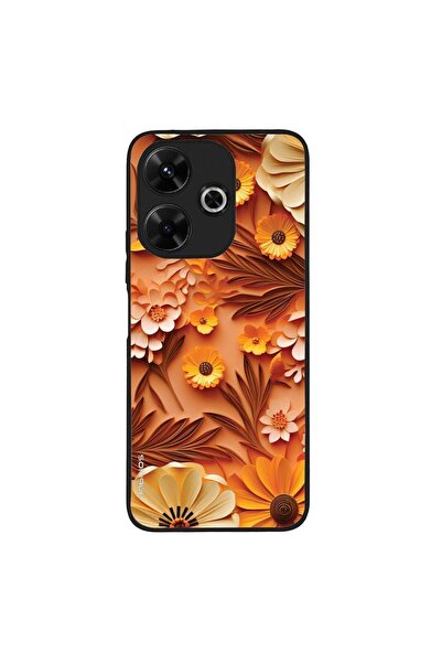 Sonique Θήκη 3D Flower Series για Xiaomi Redmi 13 4G / Poco M6 4G Πορτοκαλί