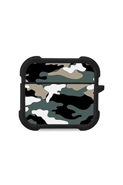 Sonique Θήκη Σιλικόνης Camouflage Army Series για AirPods 3 Χακί