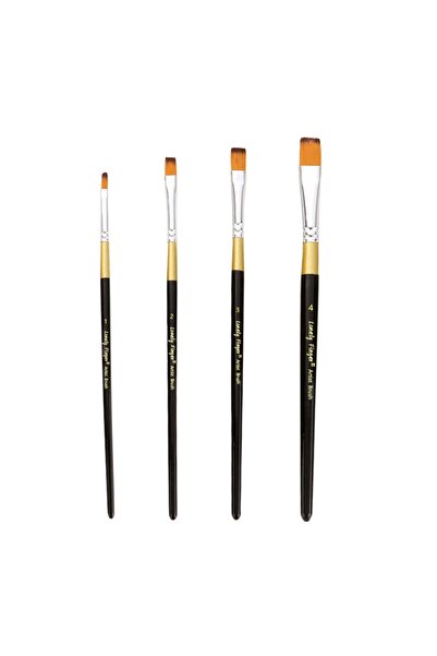 Choice1 4 Flat-1234 Single Flat Paint Brushes ,Artist Paintbrushes for Acryli...