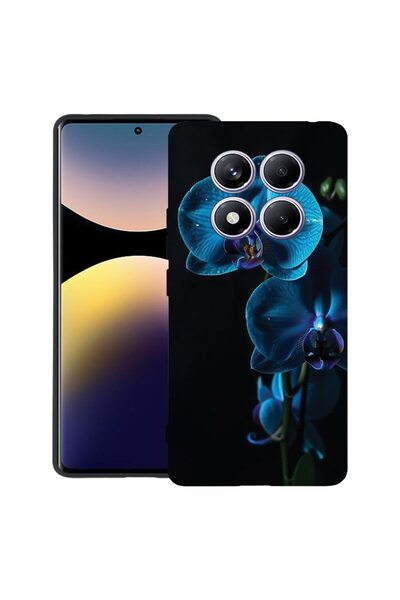 bestcase Калъф за Xiaomi Redmi Note 15 5G с дизайн Синя орхидея, TPU матов ул...