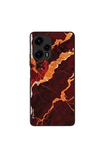 Sonique Θήκη Marble Series για Xiaomi Poco F5 5G Κόκκινο