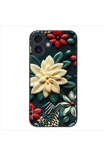 Sonique Θήκη 3D Flower Series για Apple iPhone 16 Plus Πράσινο