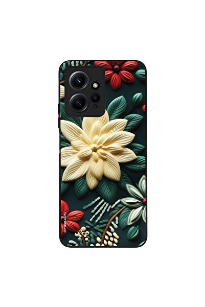 Sonique Θήκη 3D Flower Series για Xiaomi Redmi Note 12 4G Πράσινο