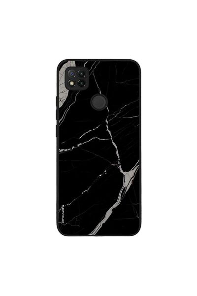 Sonique Θήκη Marble Series για Xiaomi Redmi 9C / Redmi 10A Μαύρο