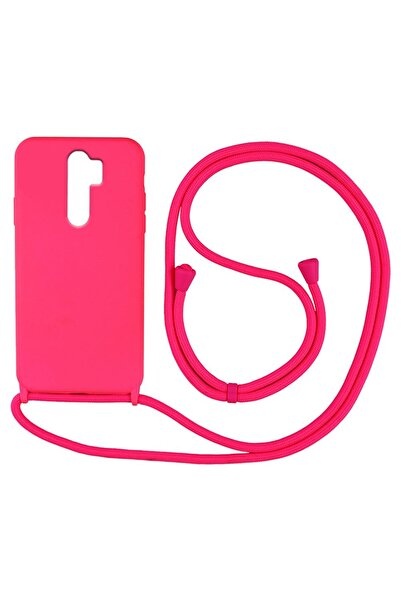 Sonique Θήκη Σιλικόνης με Κορδόνι CarryHang Xiaomi Redmi Note 8 Pro Φούξια