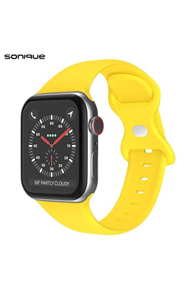 Sonique Λουράκι Σιλικόνης Butterfly Band για Apple Watch (42/44/45/49MM) Κίτρινο