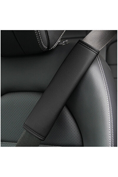 Choice1 Black skin feel 1PCS Car Seat Belt Protective Cover Anti-neck Strangl...