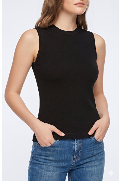 NACAR STORE Women's Crew Neck Zero Sleeve Lycra Bodysuit and Undershirt