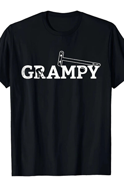 yiou trendy clothing Men's pure cotton T-shirt with eye-catching GRAMPY lette...