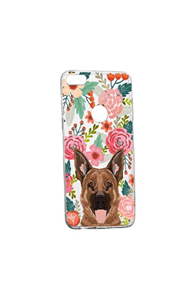 bestcase Калъф с куче и цветя, за Xiaomi Redmi Y1 / Redmi Note 5A, устойчив н...