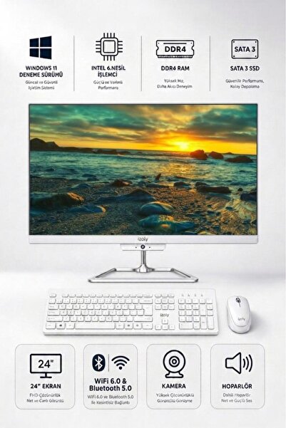 IZOLY A624 i5-6400 8GB DDR4 512GB SSD 24" All In One Bilgisayar