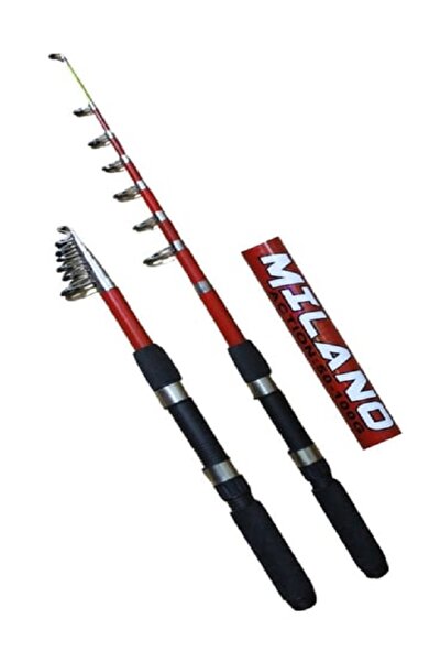 diğer 111 Milano 50-100 Gr Atarlı Teleskopik Kırmızı Olta Kamışı