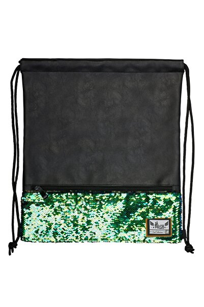 Astra Saculet, piele ecologica, cu paiete verzi, dim. 45x38 cm, ASTRA, S50701...