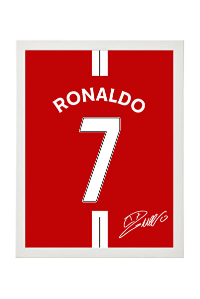Boomah Accessories Ronaldo Manchester United Autographed Jersey Poster with F...