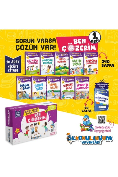 ilkokulluyum Yayınları.Ben Çözerim Hikaye Kitabı Seti 1 Seri