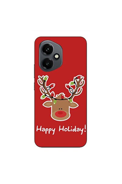 OEM Husa compatibila cu Honor 400 Silicon Gel Tpu Model Craciun Ren Happy Hol...
