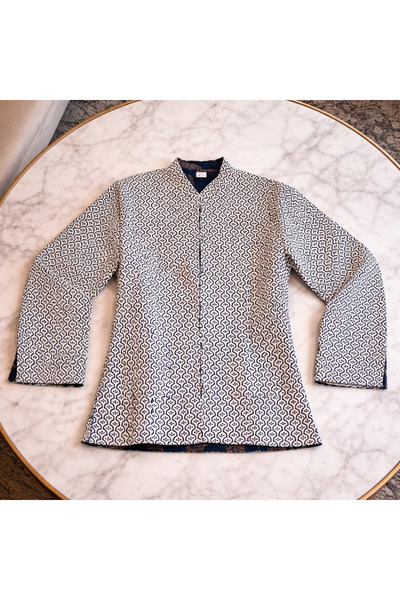 Tohfa Luxe Nomad Handcrafted Block Print Cotton Jacket – Unisex Artisan Wear,...