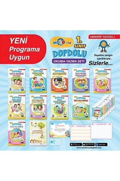 Mavi Boncuk 1. Sınıf Dopdolu Okuma Yazma Seti Maarif Modeli