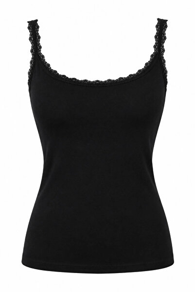 trender Lace Black Women's Undershirt 6924