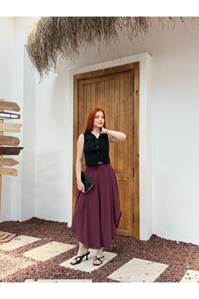 Asena Mila Women's Loose-Fitting Wide-Leg Pants