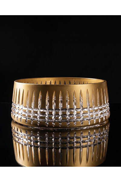 AKDEN STORE Crystal Hand-Cut Glass Presentation Bowl - Bowl