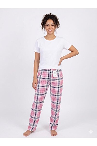 DİAMOND OUTLET Pajama Altı Women – Comfortable Fit Plaid Patterned Home Pajam...