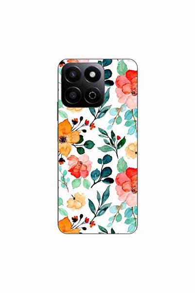 OEM Husa compatibila cu Honor 200 Smart Silicon Gel Tpu Model Painted Flowers