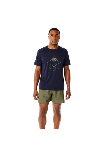 Asics Men's Short-Sleeve T-Shirt Fujitrail Logo SS Top S