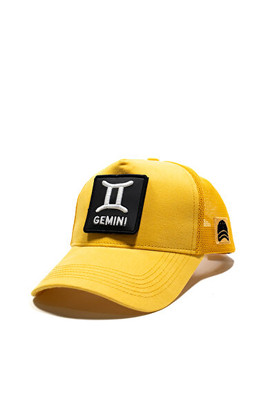 all hats Șapcă din plasă cu detaliu patch cu semnul zodiacal Gemeni |   Pălăr...