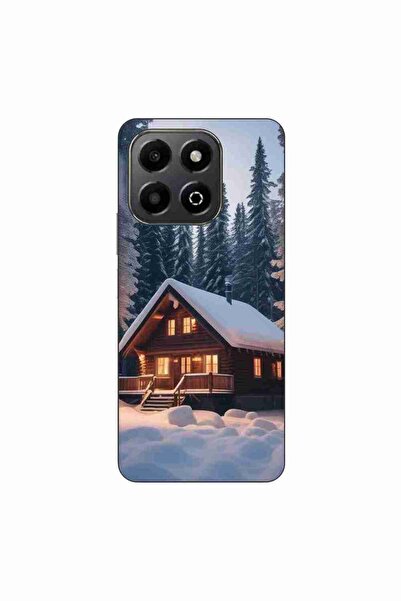 OEM Husa compatibila cu Honor X6b Silicon Gel Tpu Model Peisaj Iarna Cabana