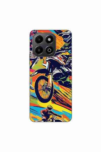 OEM Husa compatibila cu Honor X6b Silicon Gel Tpu Model Motocross Pop Art