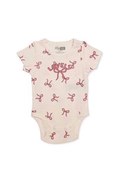 ebebek Hello Baby HelloBaby Kız Bebek Body Çıtçıtlı Çıtçıtlı Yaka Short Sleeve