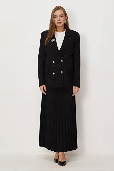 Alvina Pul Detailled Skirt Suit 30554
