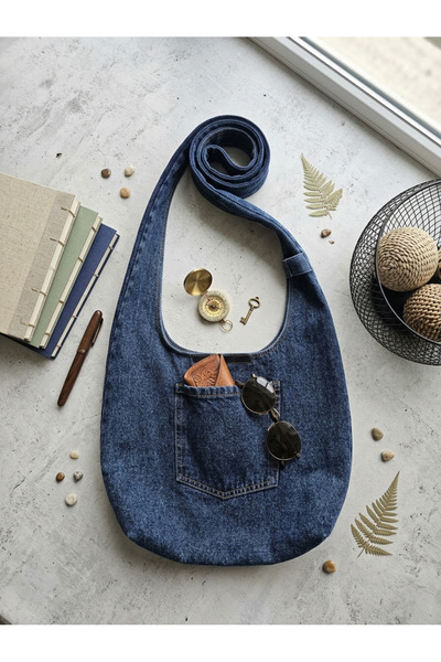 PASSTELL Ženska trendi model torba za sedlo, naramenica, jeans torba 42*33