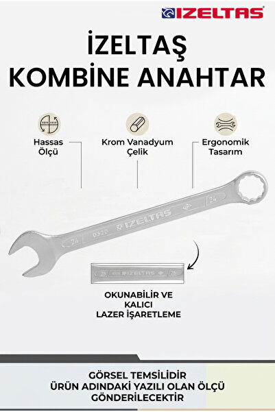 İzeltaş 10mm Kombine Anahtar Uzun Boy