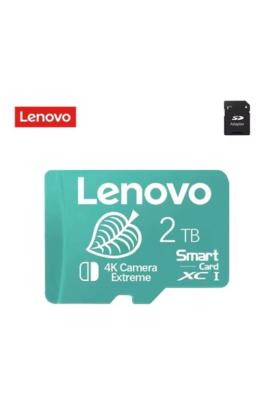 LENOVO 2TB (2000GB) memory card, Super transfer speed, with SD adapter