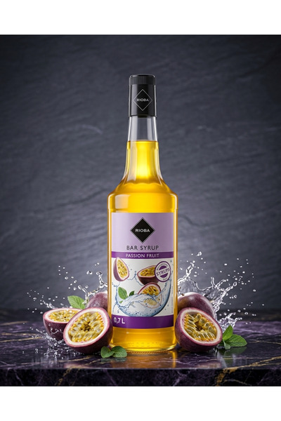 Rioba Premium Çarkıfelek Meyvesi (Passion Fruit) Kokteyl Şurubu 0.7 L – Kokte...