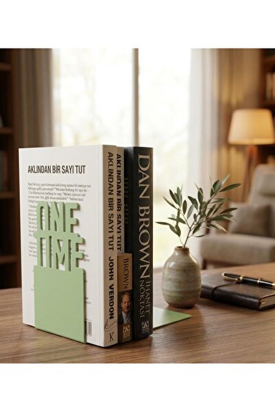 MENTRA CONSEPT Metal kitap stoperi, modern kitap tutacağı, ev ofis dekoratif ...