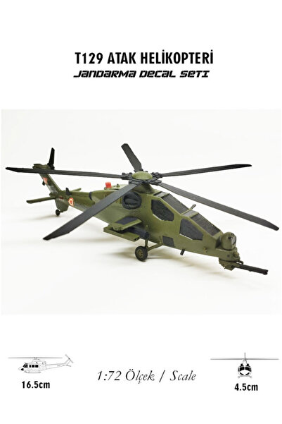 3DROBOTECH T129 Atak Helikopteri V2 1/72 Model (Mühimmatlı)