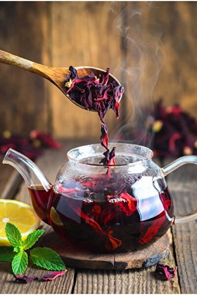 HERBONİ Hibiscus Tea 50g, Natural and Without Additives