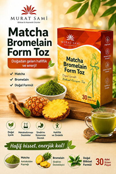 MURAT SAMİ BİTKİSEL Matcha bromelain form içeçek
